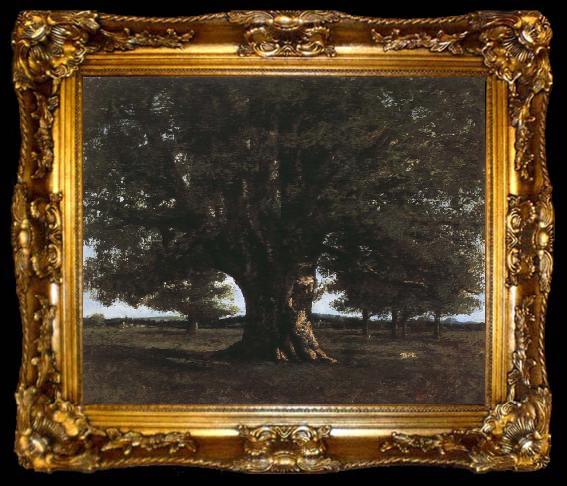 framed  Gustave Courbet Tree, ta009-2